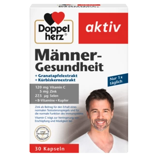 Abbildung der Produktverpackung Doppelherz aktiv Männer-Gesundheit Frontansicht